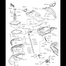 Hull Front Fittings pour Kawasaki 2014 Ultra LX