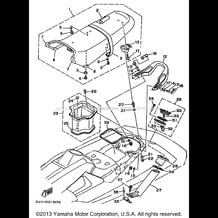 SEAT - UNDER LOCKER 1 pour Yamaha 1995 WaveRunner WAVE RAIDER 1100 - RA1100T - 1995