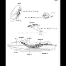 Decals(Ebony)(AFF) pour Kawasaki 2015 JET SKI® STX®-15F