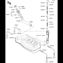 Fuel Tank(AFF) pour Kawasaki 2015 JET SKI® STX®-15F