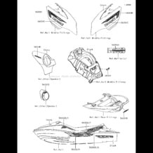 Decals(MFF) pour Kawasaki 2015 JET SKI® ULTRA® 310LX