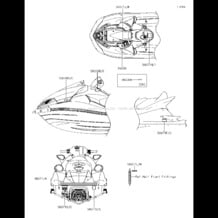 Labels pour Kawasaki 2015 JET SKI® ULTRA® 310LX