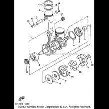 CRANKSHAFT PISTON pour Yamaha 1995 WaveRunner WAVE RAIDER DELUXE - RA700AT - 1995