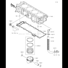 Cylinder/Piston(s) pour Kawasaki 2015 JET SKI® ULTRA® LX