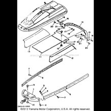 GUNWALE - MAT pour Yamaha 1990 WaveRunner SUPER JET - SJ650D - 1990