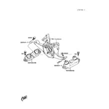 Engine Mount pour Kawasaki 1988 300 SX