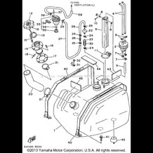 FUEL TANK pour Yamaha 1995 WaveRunner WAVE RAIDER DELUXE 700 (RA700AT) 1995