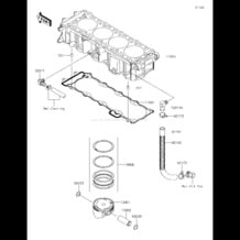 Cylinder/Piston(s) pour Kawasaki 2016 JET SKI® STX®-15F