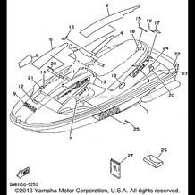 GRAPHIC 1 TOOL pour Yamaha 1995 WaveRunner WAVE RAIDER DELUXE - RA700AT - 1995