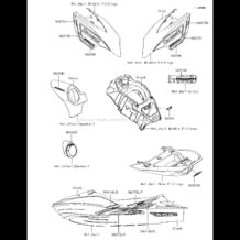 Decals(MGF) pour Kawasaki 2016 JET SKI® ULTRA® 310LX