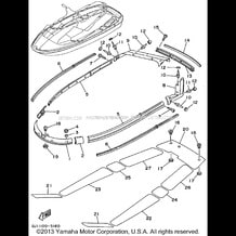 GUNWALE MAT pour Yamaha 1995 WaveRunner WAVE RAIDER DELUXE 700 (RA700AT) 1995