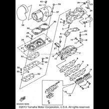 INTAKE pour Yamaha 1995 WaveRunner WAVE RAIDER DELUXE - RA700AT - 1995