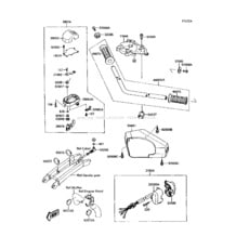 Handlebar(JS300-A2/A3/A4) pour Kawasaki 1988 300 SX