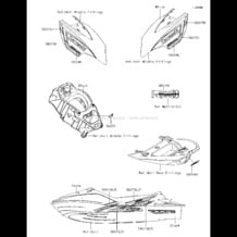 Decals(LGF) pour Kawasaki 2016 JET SKI® ULTRA® 310X