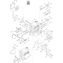 02- Carburetor PTO 717 pour Sea-Doo 1996 GTI, 5866, 1996