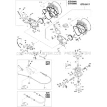 02- Oil Injection Pump And Rotary Valve 717 pour Seadoo 1996 GTI, 5866, 1996