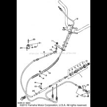 CONTROL CABLE pour Yamaha 1995 WaveRunner WAVE RUNNER III - WRA650T - 1995