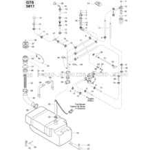 02- Fuel System 587 pour Seadoo 1996 GTS, 5817, 1996