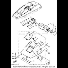 HULL - DECK 2 pour Yamaha 1990 WaveRunner SUPER JET 650 (SJ650D) 1990
