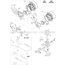 02- Oil Injection Pump SP, SPI pour Seadoo 1996 SPI, 5878, 1996