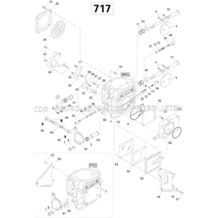 02- Carburetor PTO pour Sea-Doo 1996 SPX, 5877, 1996