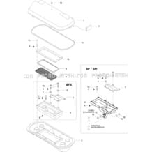 02- Air Intake SPX pour Seadoo 1996 SPX, 5877, 1996