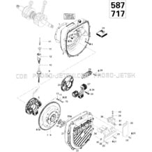 03- Magneto 717 pour Seadoo 1996 SPX, 5877, 1996