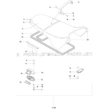 09- Seat SP, SPX pour Sea-Doo 1996 SPX, 5877, 1996