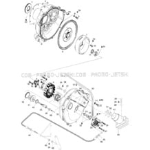 03- Magneto And Oil Pump pour Seadoo 1996 XP, 5859, 1996