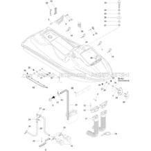 09- Body, Front View pour Seadoo 1996 XP, 5859, 1996