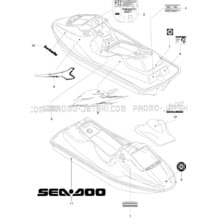 09- Decals pour Sea-Doo 1996 XP, 5859, 1996