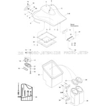 09- Front Storage Compartment pour Seadoo 1996 XP, 5859, 1996