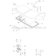 09- Seat pour Sea-Doo 1996 XP, 5859, 1996