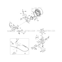 02- Oil Injection System, Oil Pump, Rotary Valve pour Seadoo 1997 GTS, 5818, 1997