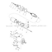 04- Starter pour Seadoo 1997 GTS, 5818, 1997