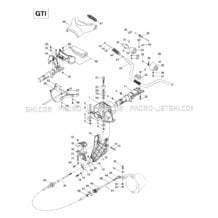 07- Steering System (GTI) pour Seadoo 1997 GTS, 5818, 1997