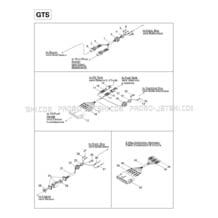 10- Electrical Harness (GTS) pour Seadoo 1997 GTS, 5818, 1997