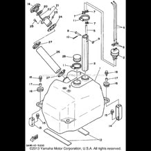 FUEL TANK pour Yamaha 1995 WaveRunner WAVE RUNNER III - WRA650T - 1995