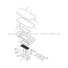 02- Air Intake System pour Seadoo 1997 SPX, 5834-5661, 1997