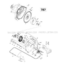 03- Magneto, Oil Pump (787) pour Seadoo 1997 SPX, 5834-5661, 1997