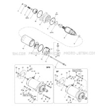 04- Starter pour Seadoo 1997 SPX, 5834-5661, 1997