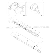 05- Drive System pour Seadoo 1997 SPX, 5834-5661, 1997