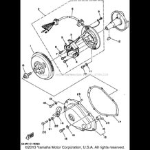 GENERATOR pour Yamaha 1995 WaveRunner WAVE RUNNER III - WRA650T - 1995