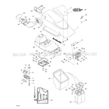 09- Front Storage Compartment pour Seadoo 1998 GSX Limited, 5629 5845, 1998