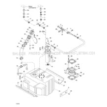 02- Fuel System pour Seadoo 1998 GTX RFI, 5666 5843,  1998