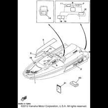 GRAPHIC - TOOL pour Yamaha 1995 WaveRunner WAVE RUNNER III - WRA650T - 1995