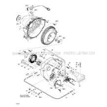 03- Magneto, Oil Pump pour Seadoo 1998 GTX RFI, 5666 5843,  1998