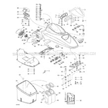 09- Front Storage Compartment pour Seadoo 1998 GTX RFI, 5666 5843,  1998