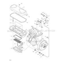 02- Air Intake System pour Seadoo 1999 GSX RFI, 5637 5638 5652 5829, 1999