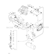 01- Cooling System pour Sea-Doo 2000 GTX, 5653 5669 5544 5545, 2000